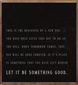 Let It Be Something Good Black